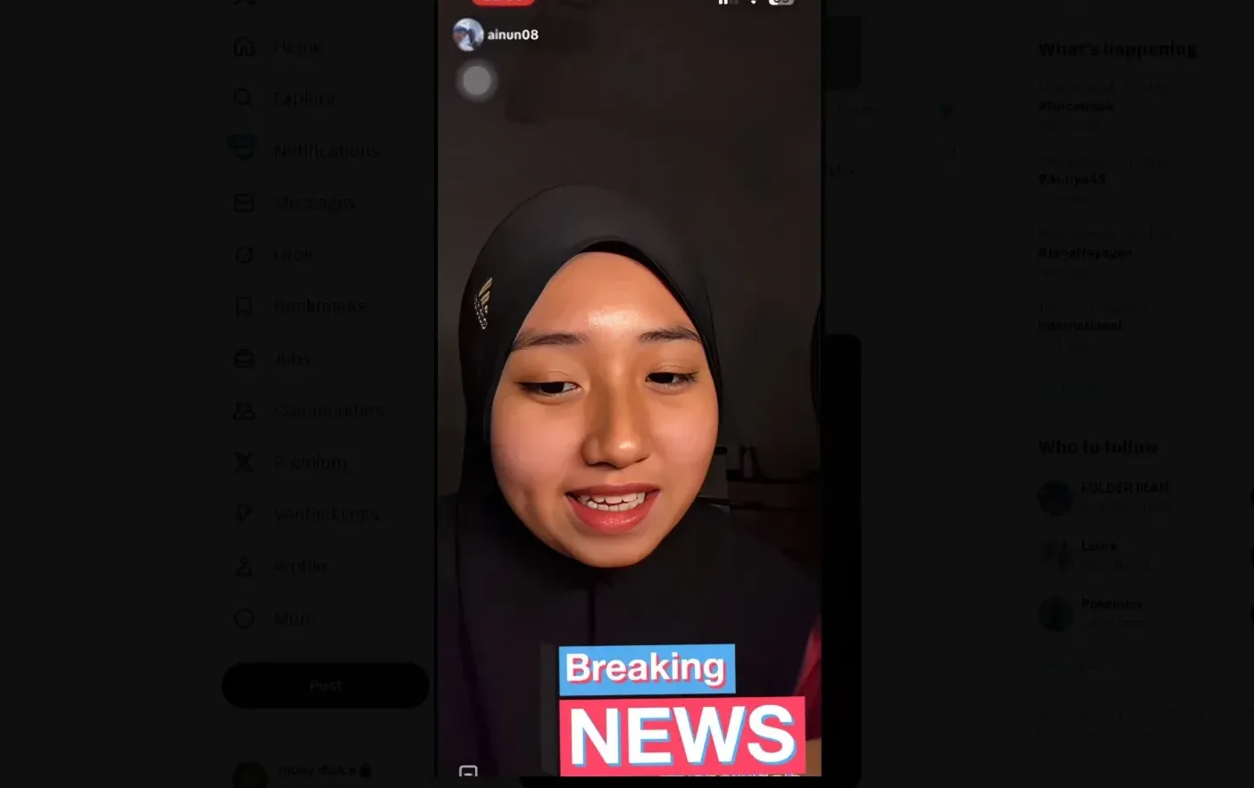 ainun malay lepas jilbab vcs bugil yang lagi viral