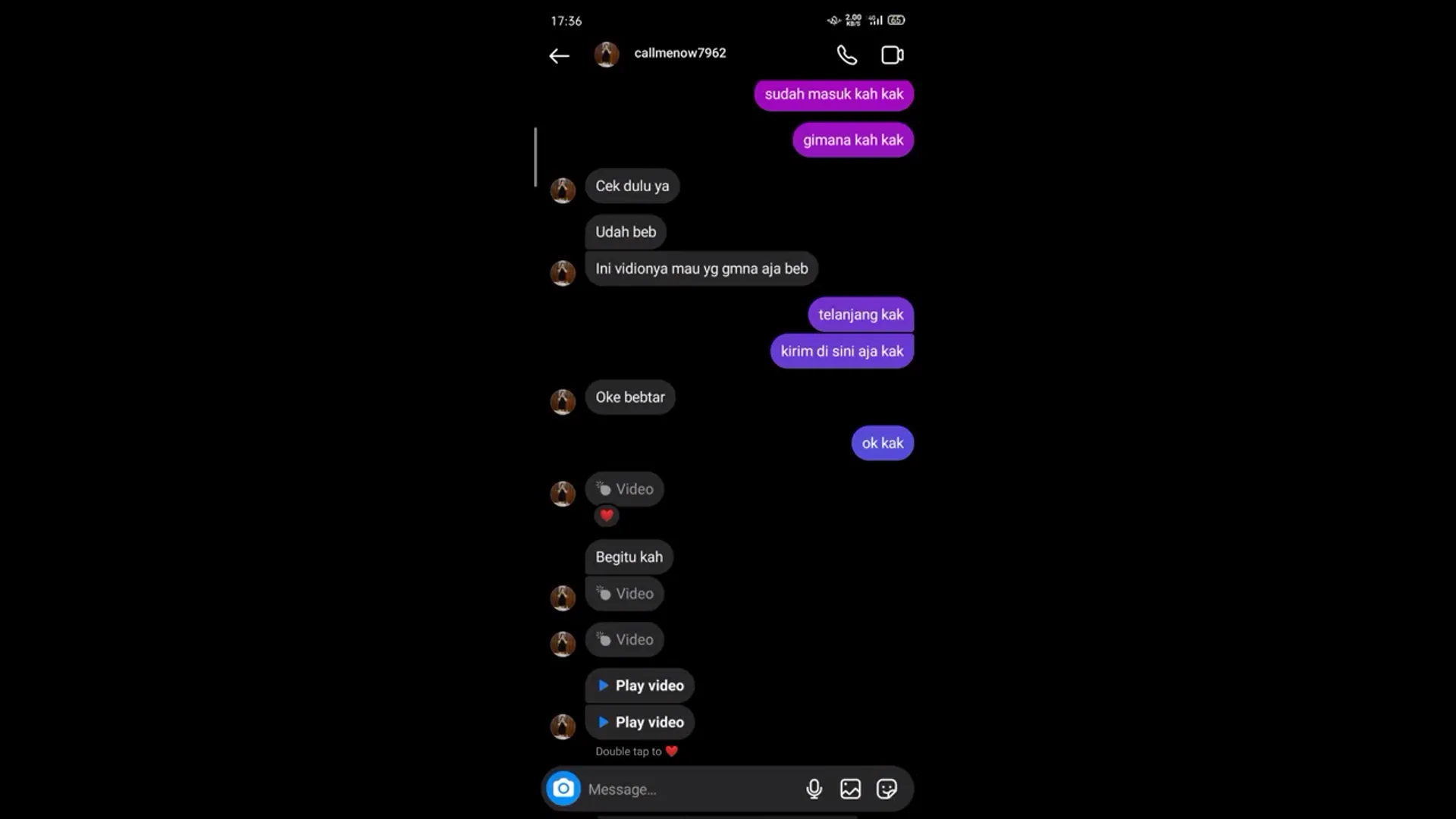 vcs bugil sama pacar temen