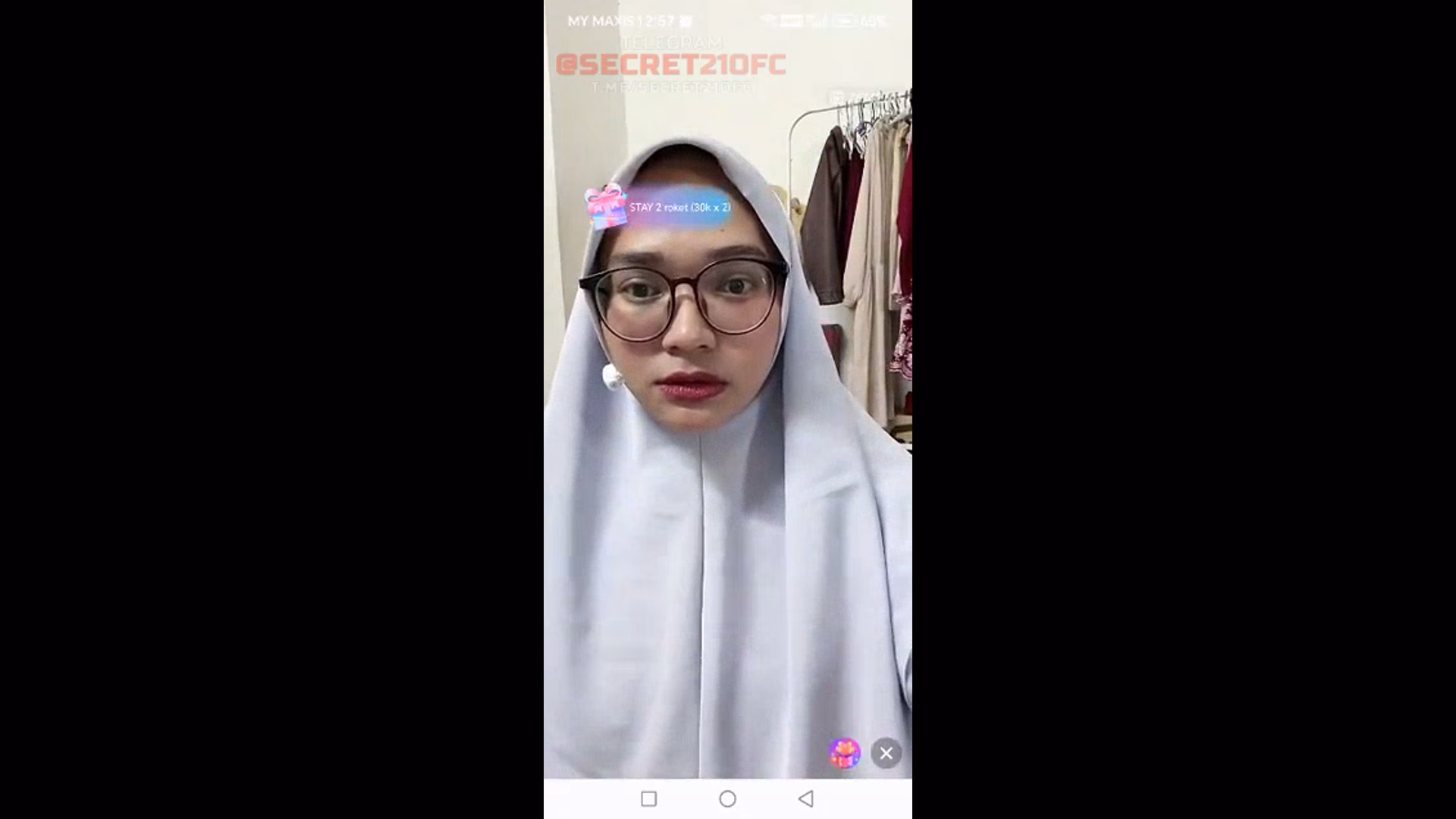 Yungrosa Jilbab Putih Malay Live Colmek