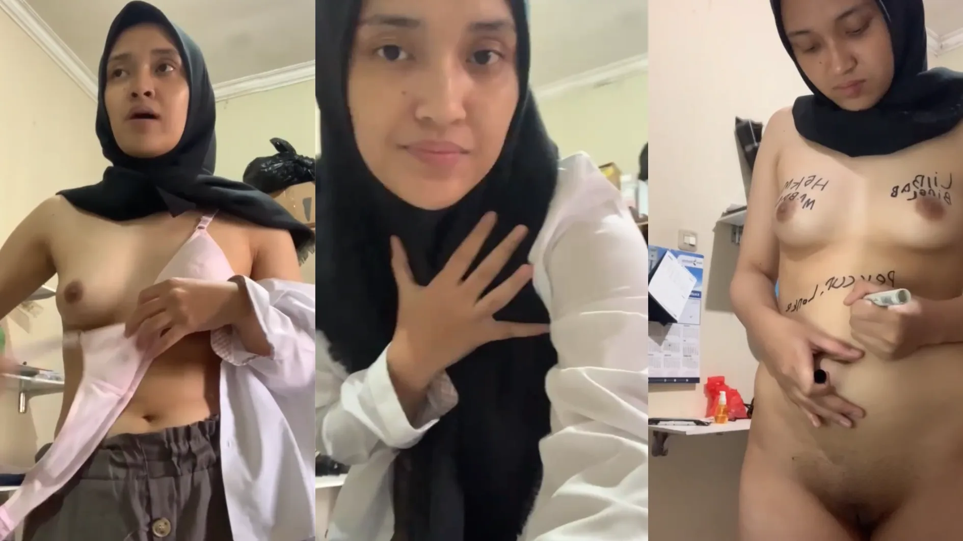 Tante Jilbab Gabut Pamer Body Mulus