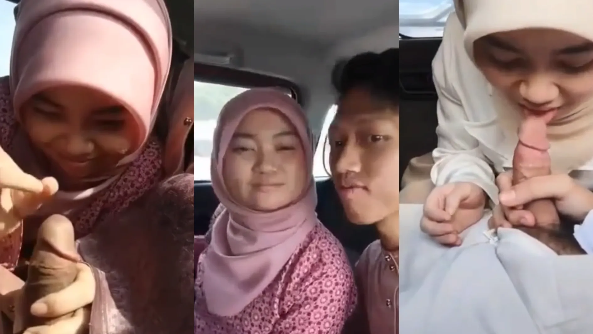 Malay Tudung Pink Nyepong Di Mobil Yang lagi Viral