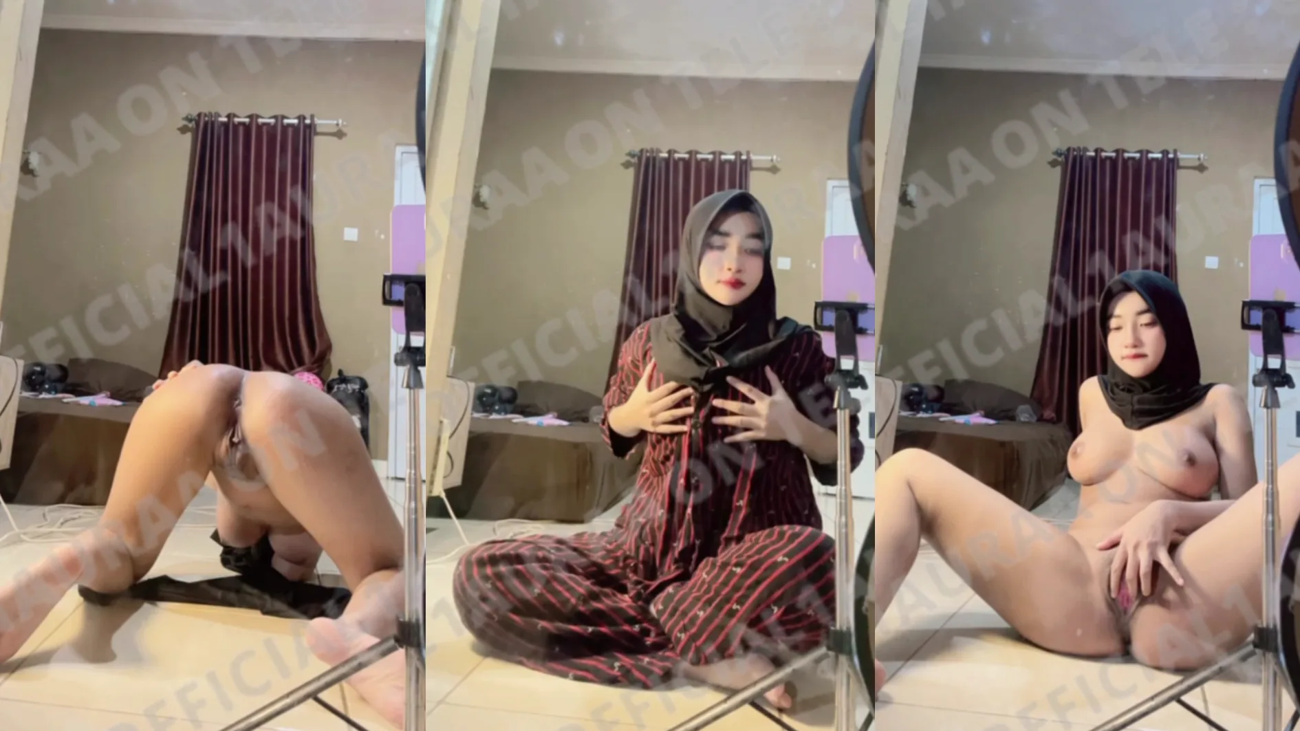 Laura Jilbab Colmek Sambil Live