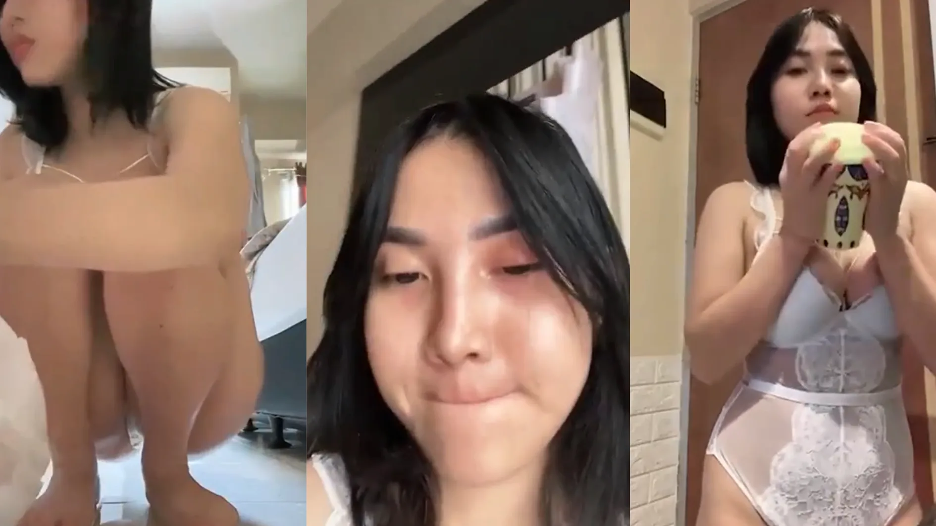 Cewek Cantik Beres Beres Rumah Separuh Bugil