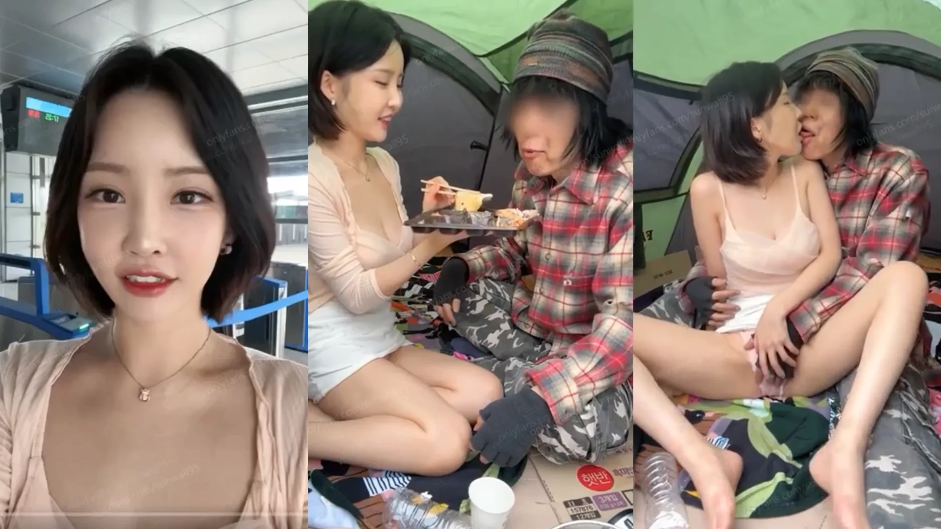 Cewek Korea Cantik Dipaksa Ngewe Gelandangan