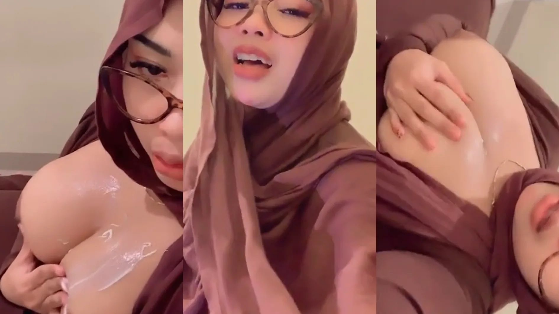 Tante Kaca Mata Tobrut Mainin Toket Sambil Live