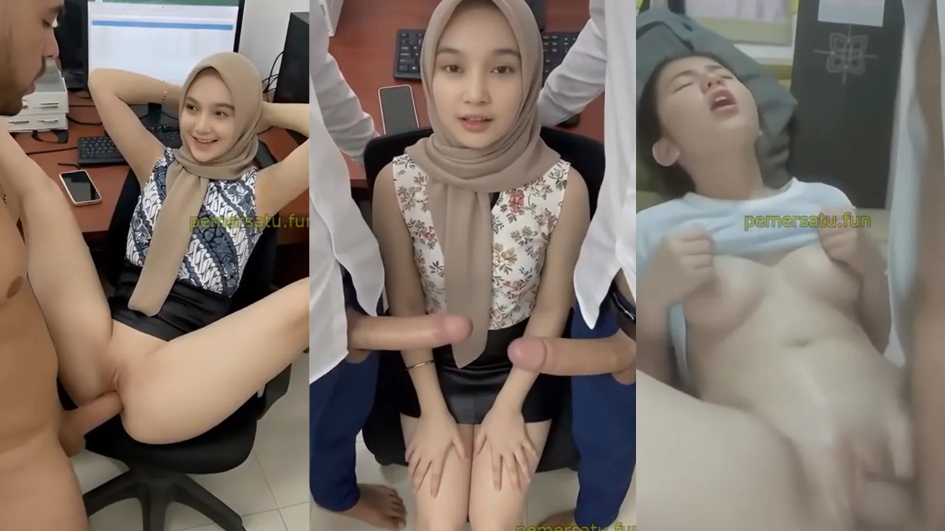 Hijab Ai Cantik Di Sodok Dua Kontol Jumbo