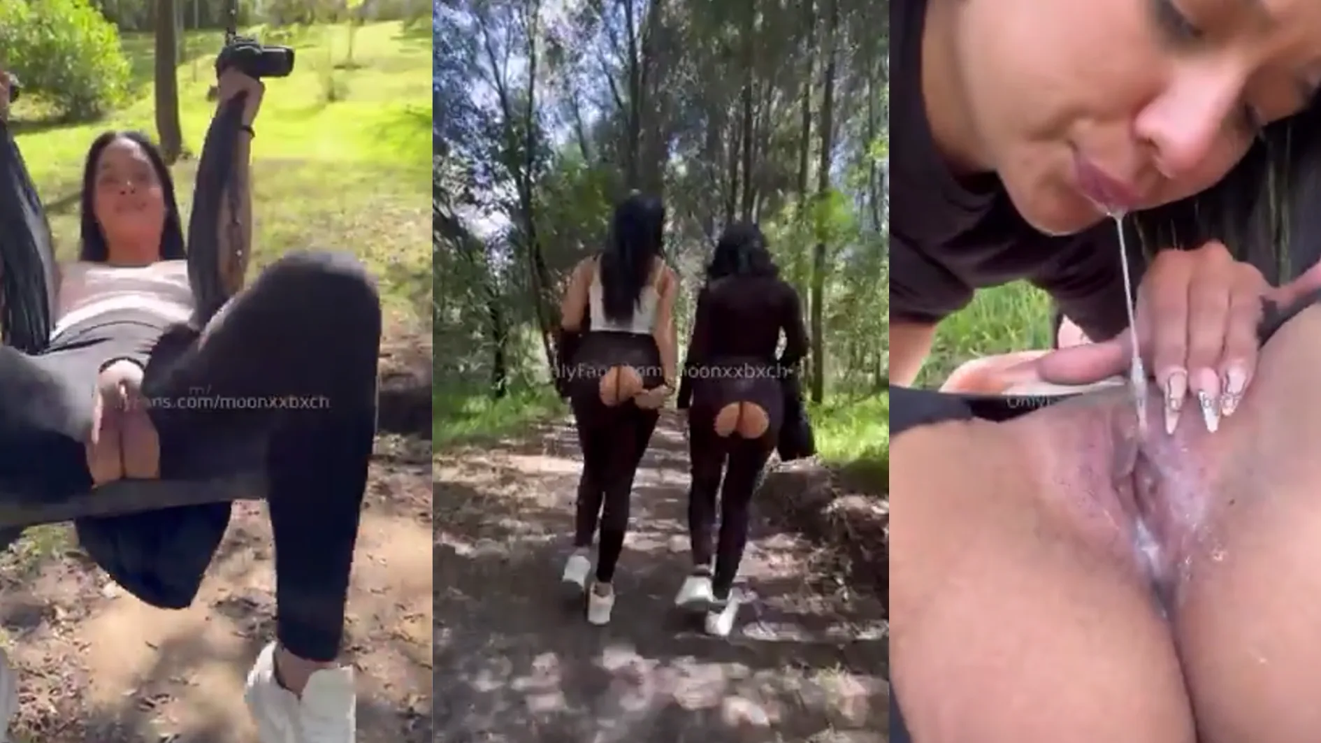 Duo Cewek Hiking Sambil Pamer Meki
