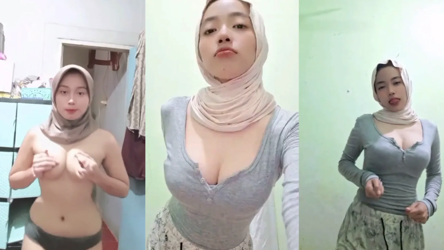 Ukhti Jilbab Cantik Joget Tiktok Bugil