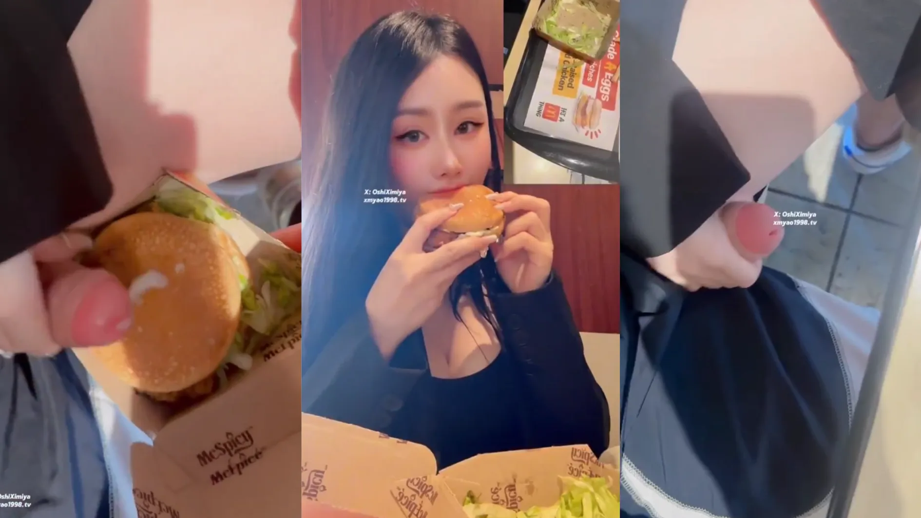 Crot Di Burger Terus Dimakan Cewek Chindo Binal