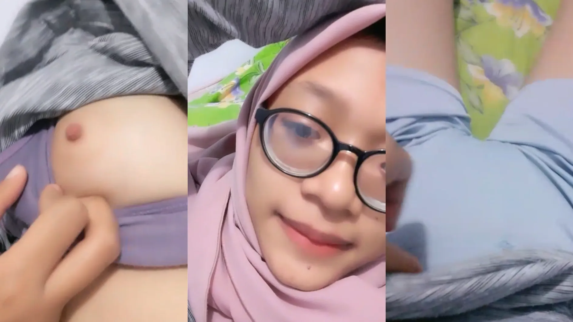 Abg Hijab Kaca Mata Live Pamer Tocil Pentil Kecil Pink