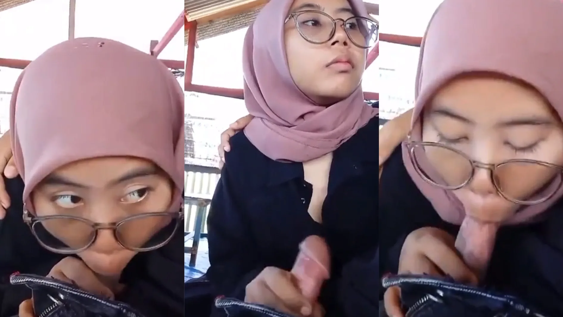 Abg Hijab Nyepong Pacar Di Warung Sepi