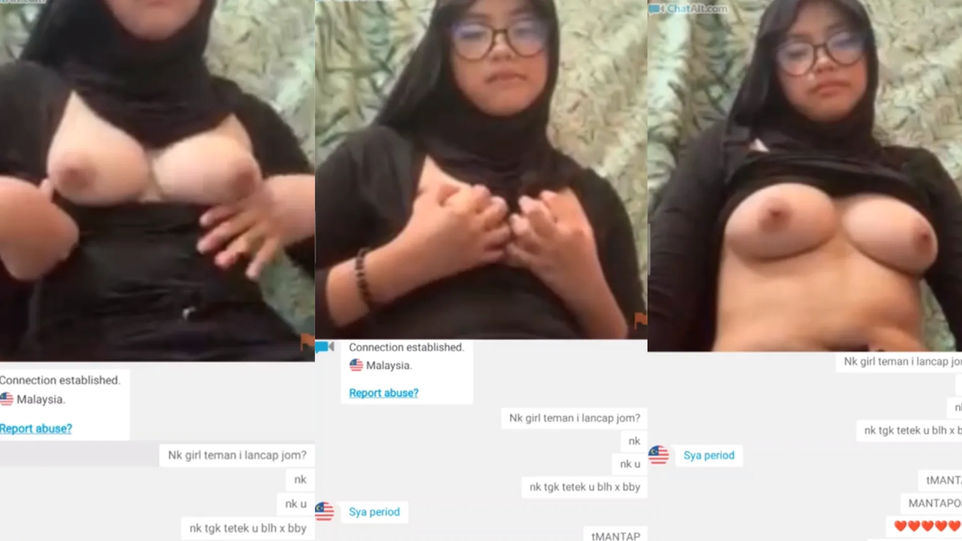 Main Ometv Ketemu Malay Tudung Chubby Pamerin Susu Gantung